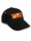 WDSC Downhill Skateboarding Cap – Black & Orange